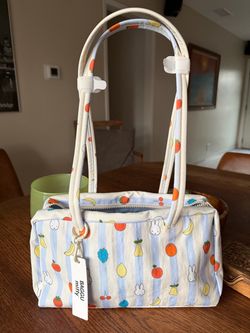 NEW SOLD OUT- UO MIFFY Baggu Bowler Bag Picnic Stripe