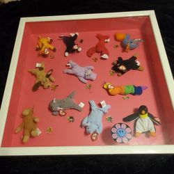 McDonald's Ty Teanie Beanie Babies Collection In Display 