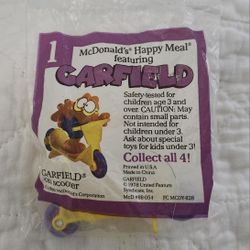 McDonald's Garfield On Scooter Happy Meal Toy 1978