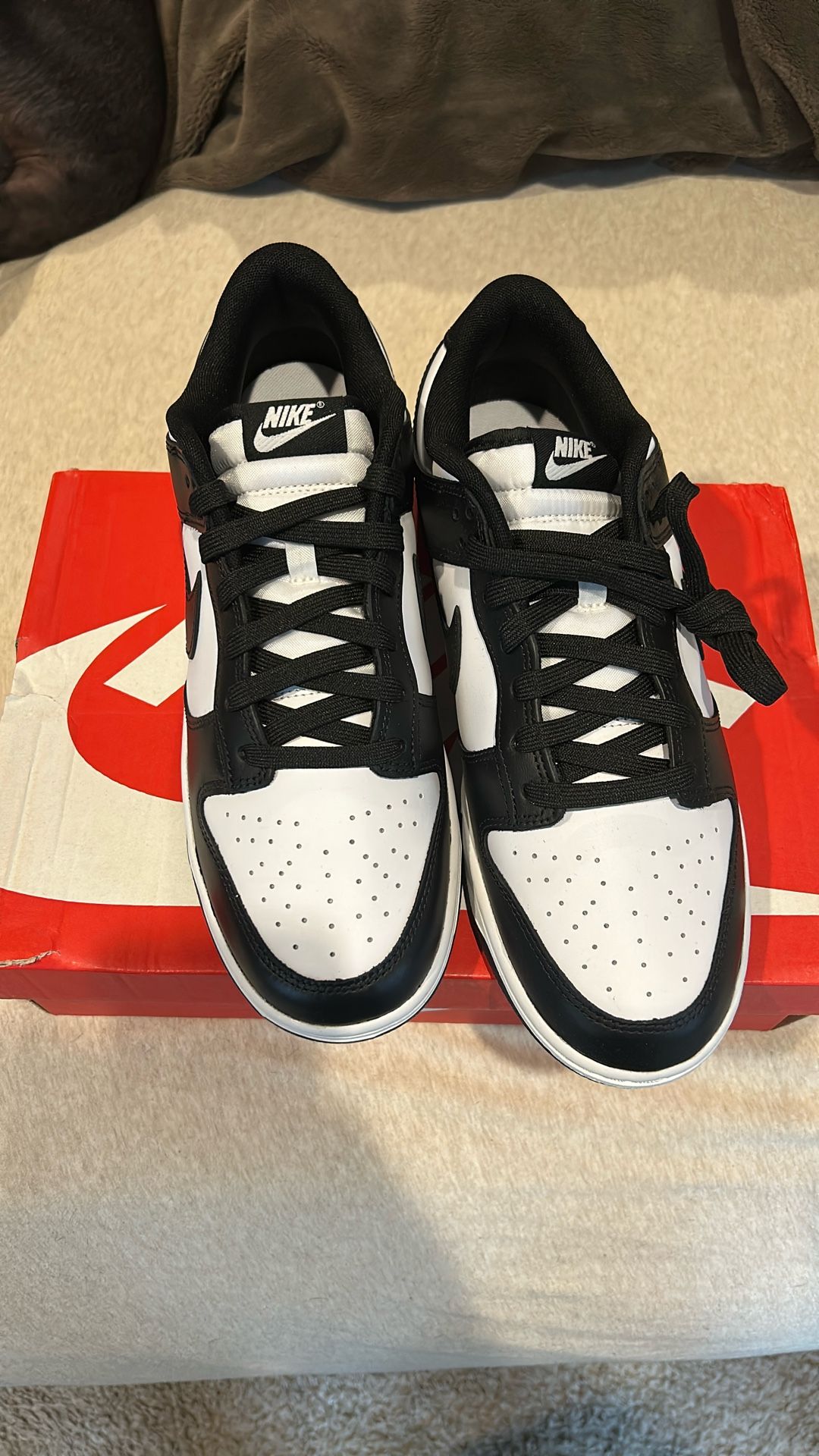 Size 10.5 M Panda Dunks. DS