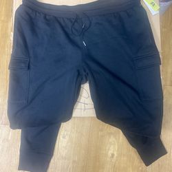 NWT Unisex black joggers Sz:XL