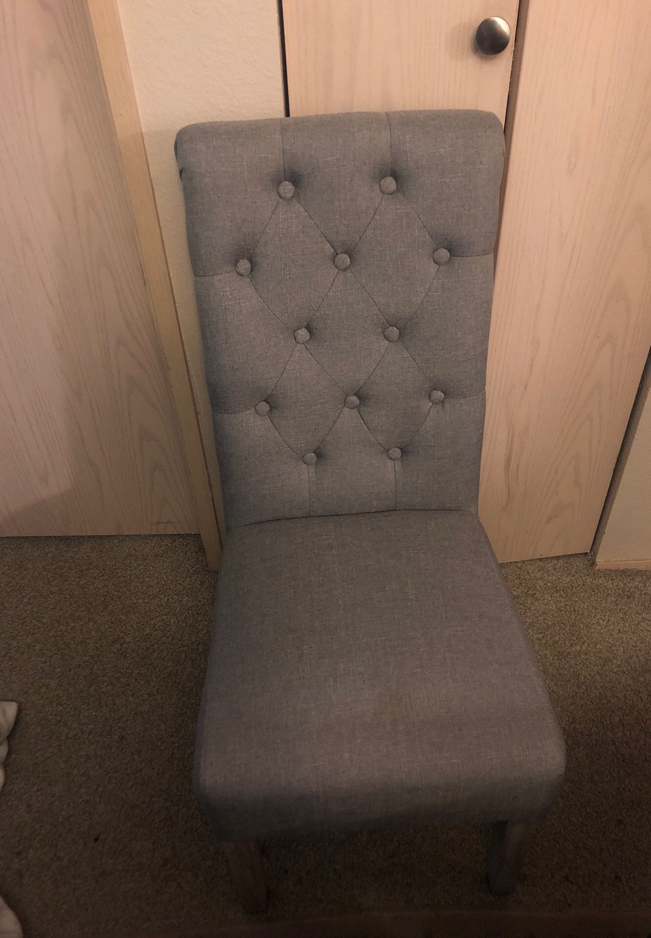 Grey desk chair