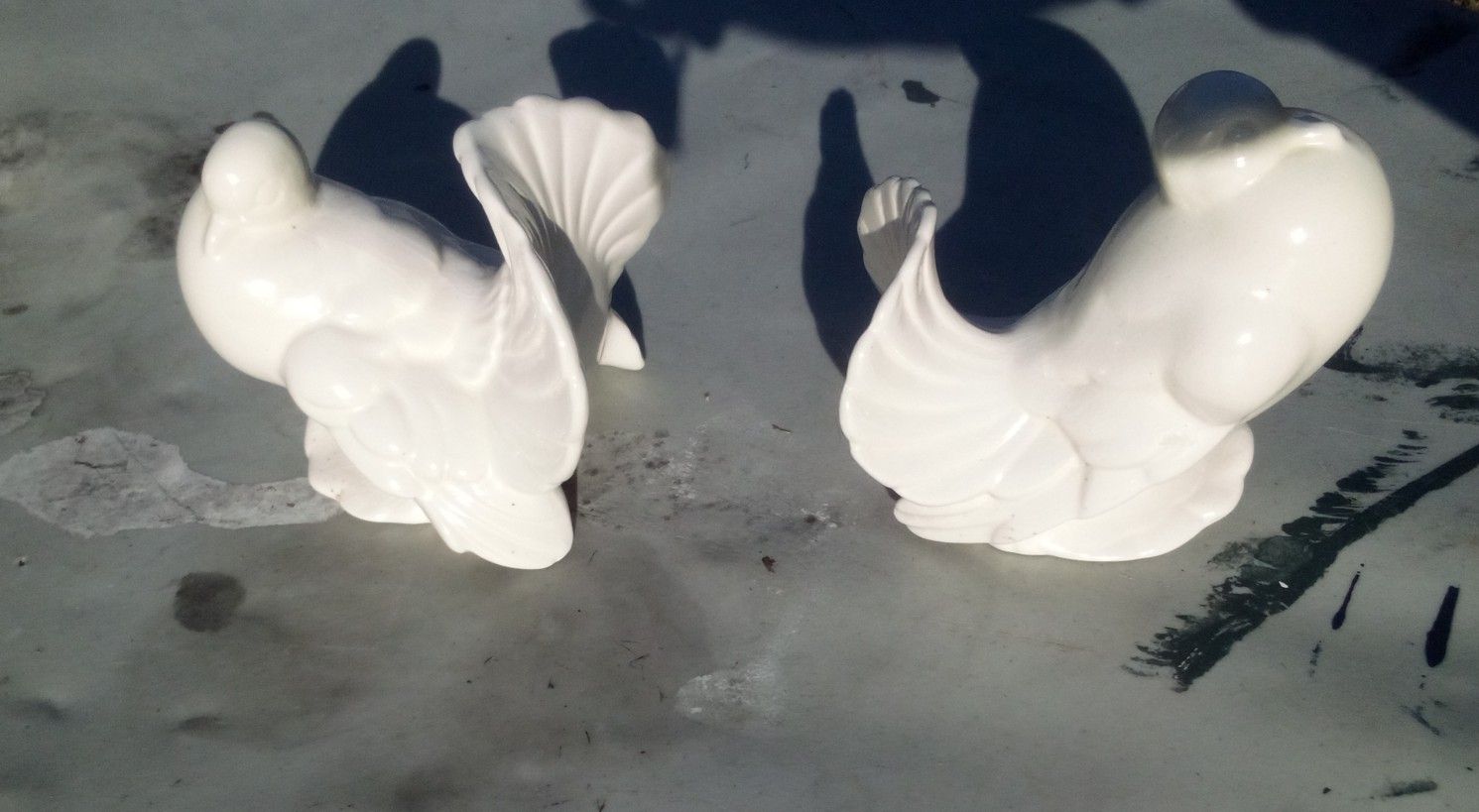 LOVELY DOVE BOOK ENDS!!!