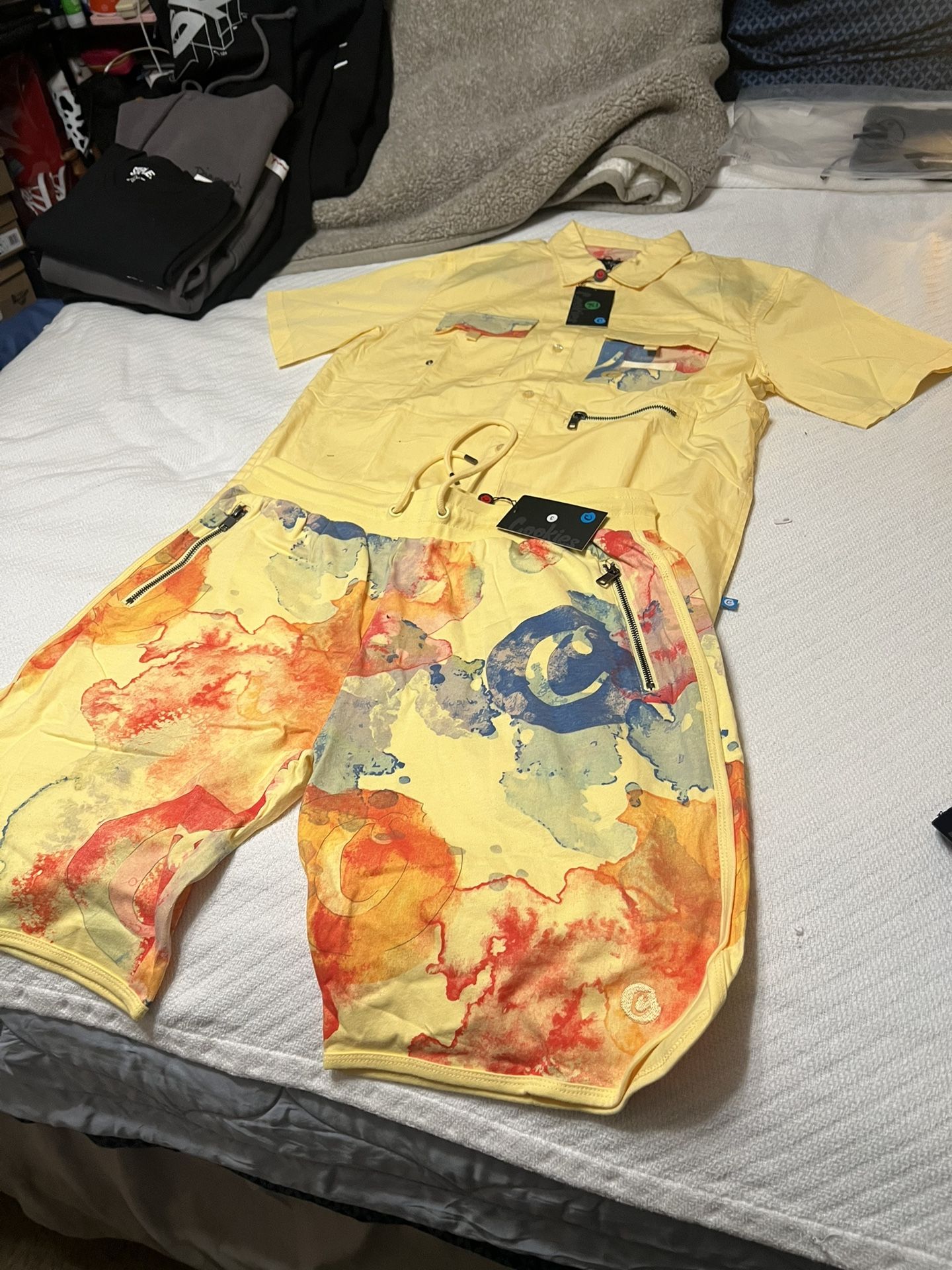 Cookies, Matching Shirt, And Shorts Outfit