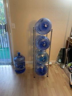 Water jugs and stand