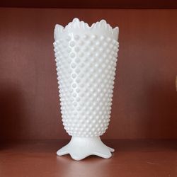 Milk Glass Vase 