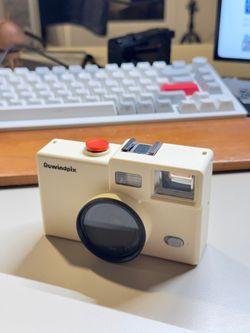Rewindpix digital film camera, beige, like new