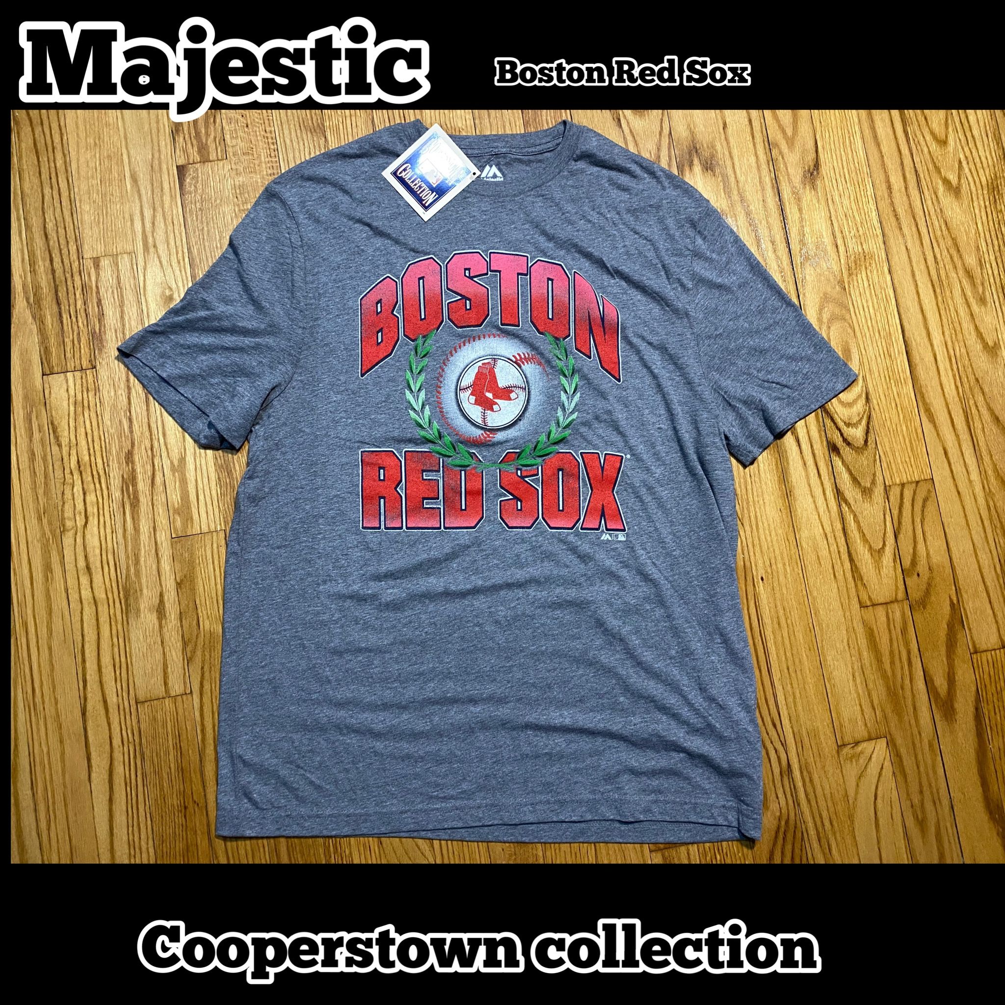 BOSTON RED SOX MAJESTIC COOPERSTOWN COLLECTION Men’s Sz XL T-Shirt New!!