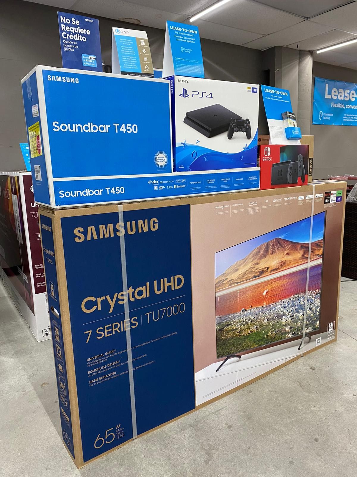 🔥🔥SAMSUNG 65" Smart 4K TV 🔥🔥with ps4 or Soundbar or gaming console or tablet or laptop 👏👏 No credit check