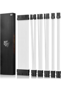 ASIAHORSE 16AWG PSU Cable Extension Power Cords, Customized Power Supply Mod Sleeve Extension Cable, ATX/EPS/8-pin PCI-E/6-pin PCI-E for ATX Power Sup