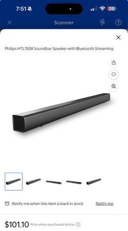 Philips HTL1508 Soundbar Speaker with Bluetooth Streaming