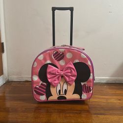 Minnie Mouse Kids Carry On Suitcase