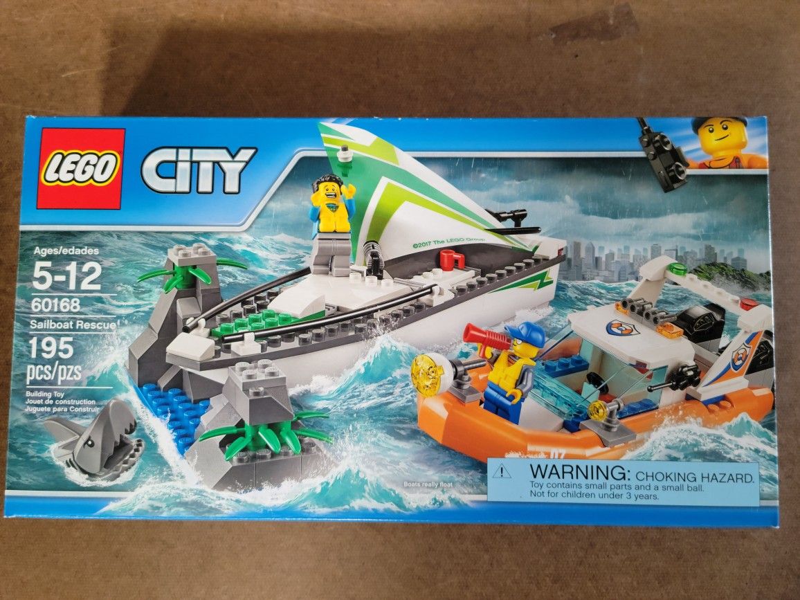 LEGO City Sailboat Rescue Set 60168 Retired 2018