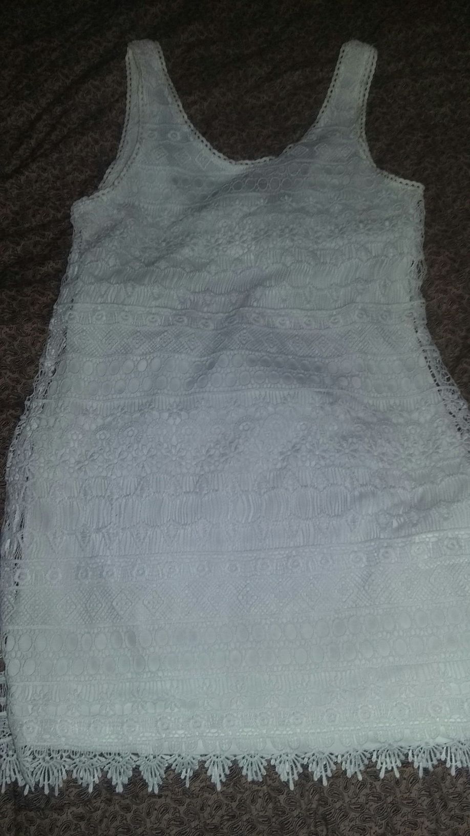 H & M White lace dress size 6 NWT