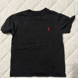 Kids Black T-shirt, Ralph Lauren
