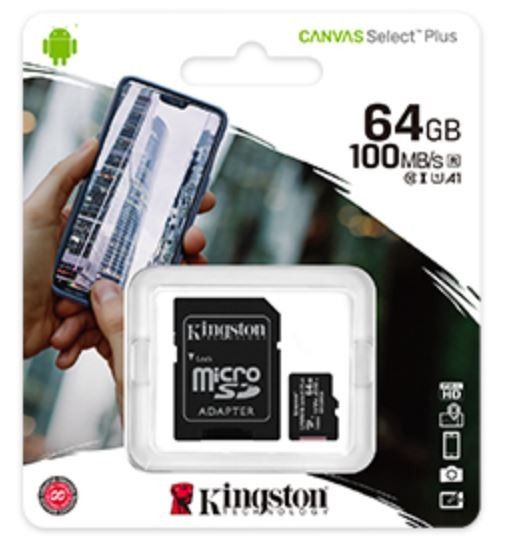 Kingston Canvas Select Plus 64 GB MicroSD Card
