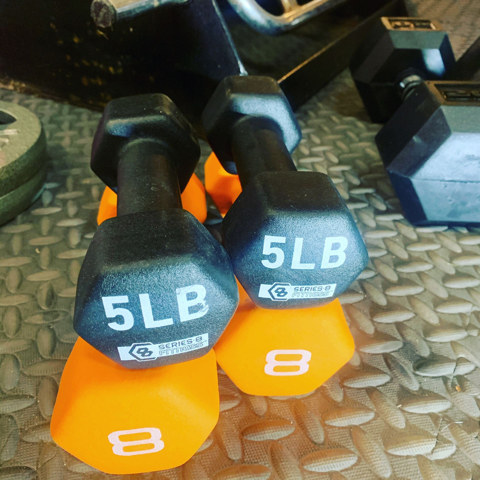 Sets of 5 & 8lbs Dumbbells