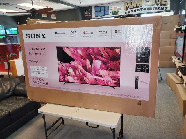 SONY 85" 4K SMART TV'S BRIGHT PICTURE XR85X90CL IN BOX WITH WARRANTY - TAX ALREADY INCLUDED IN THE PRICE OTD - PAYMENT PLANS AVAIL