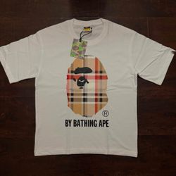 BAPE Plaid Ape Head Graphic T-Shirt