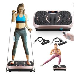 Vibration Plate Lymphatic Drainage Platform Home Workout Equipment for Weight Loss & Toning Muscle Exercise Machine, Gray