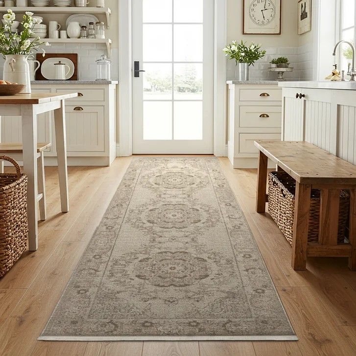 Like new Berkshire Area Rug Collection, Arti Cream. Sells at costco for $80 plus tax.