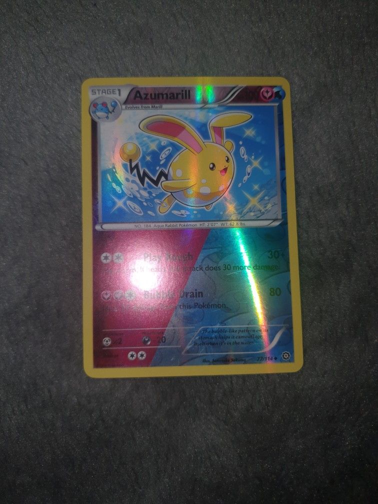 Pokemom Steam Siege Azumarill Reverse Holo 77/114