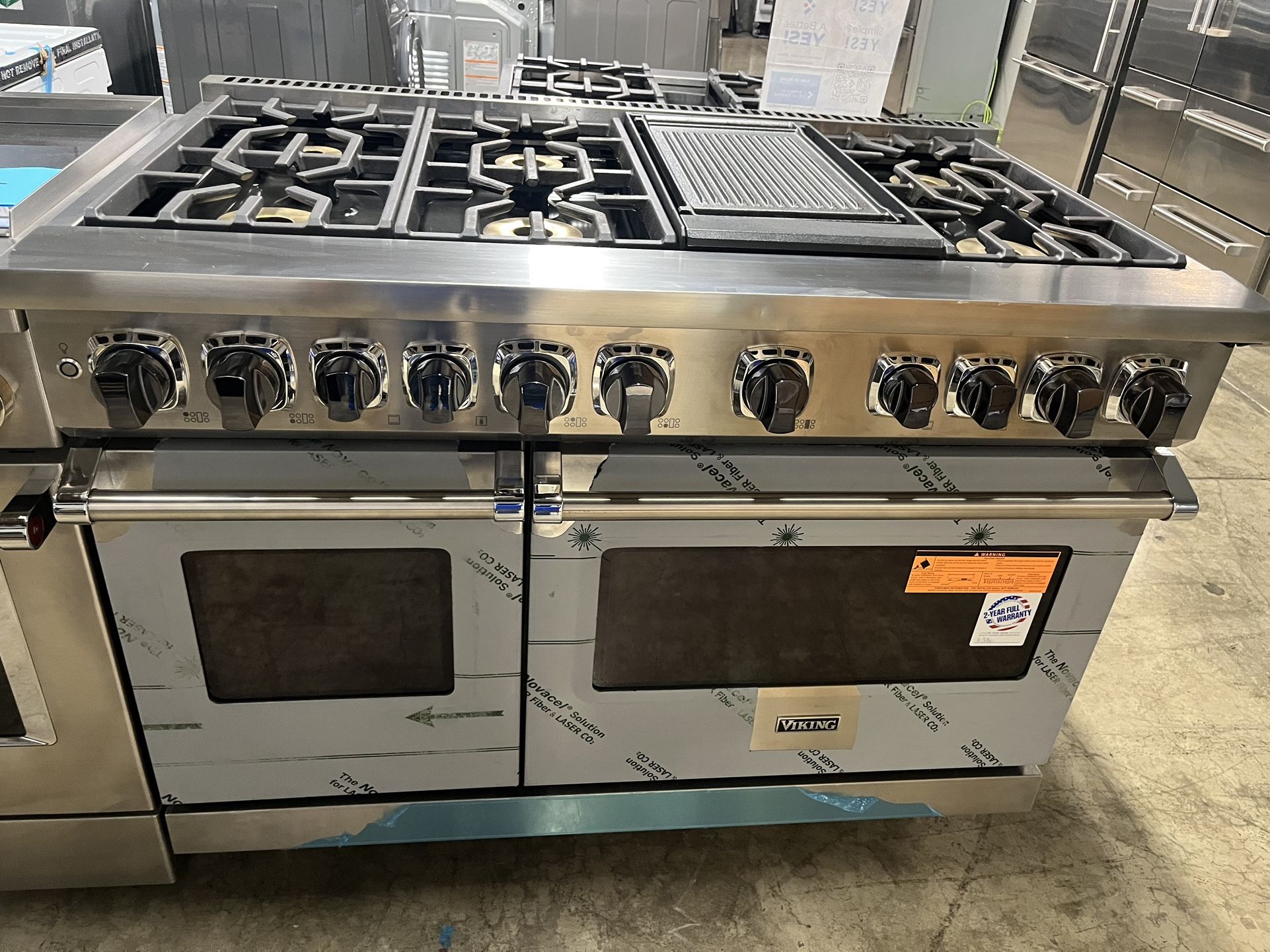 VIKING 7 SERIES DUAL FUEL RANGE 48 INCH WIDE 