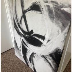 Black white wall art