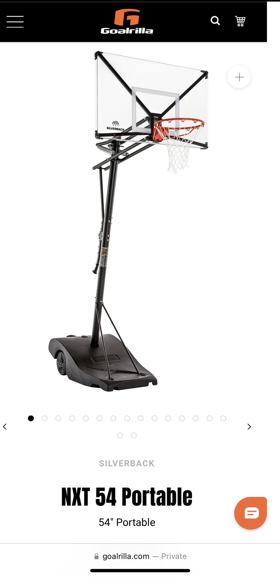 NXT 54 Portable Basketball Hoop
