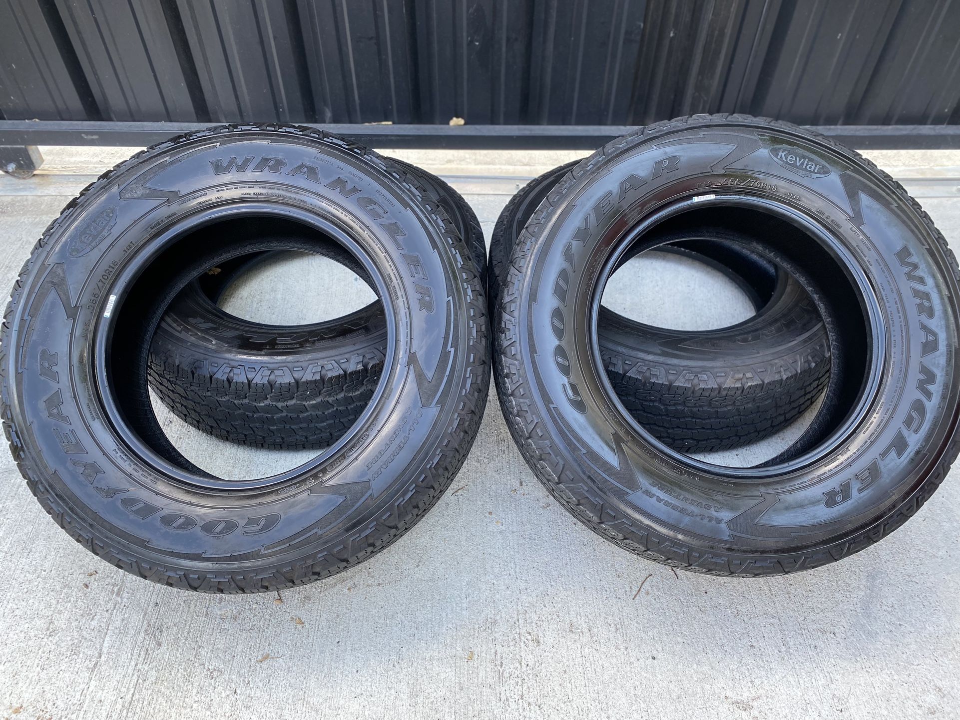 Goodyear Wrangler All Terrain Tires 18 Inch for Sale in Houston, TX ...