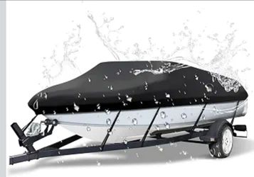NEW! BOAT COVER, HEAVY-DUTY WATERPROOF 17'-19'L x 102" BEAM WIDTH