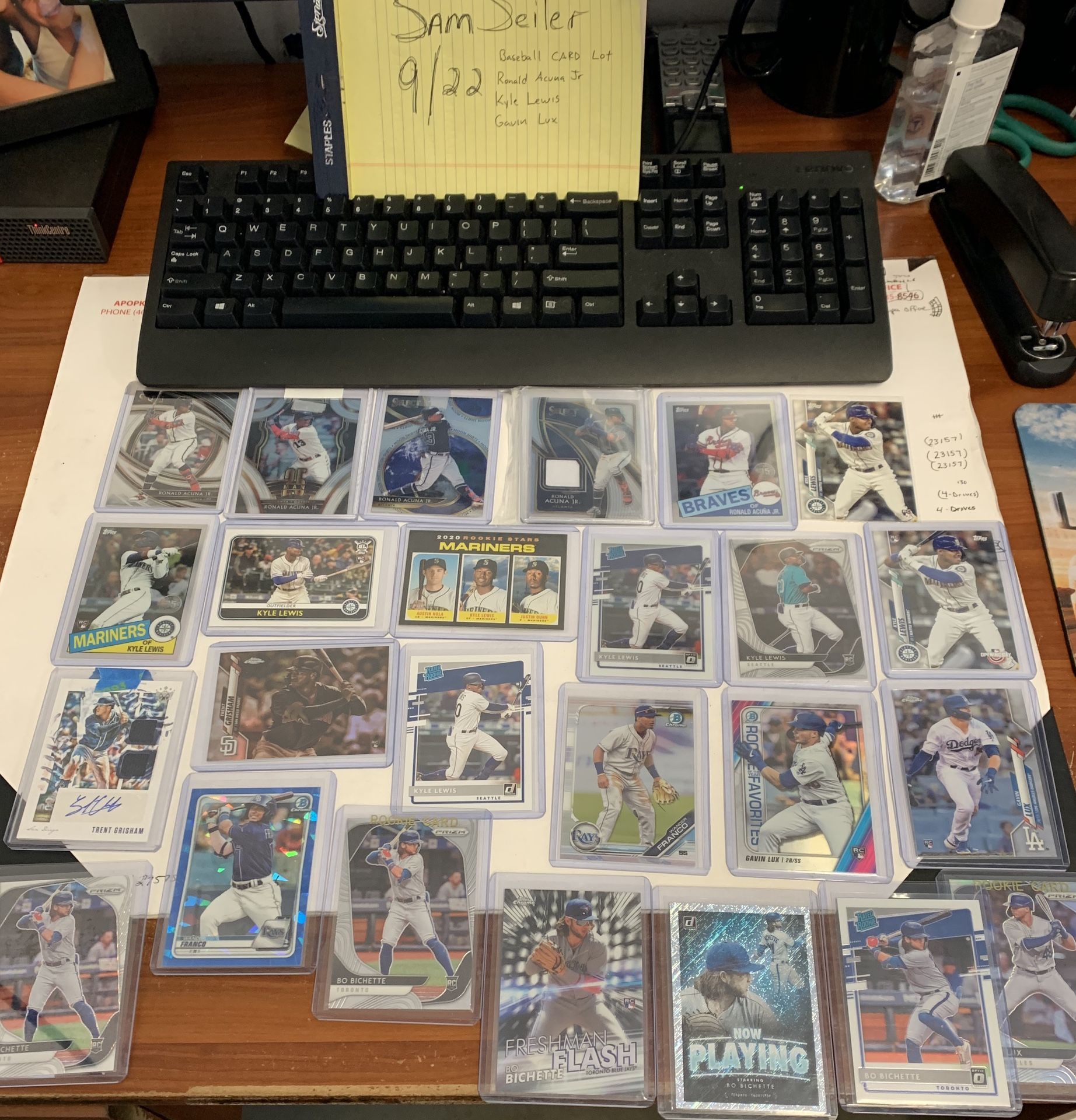 MLB baseball card lot