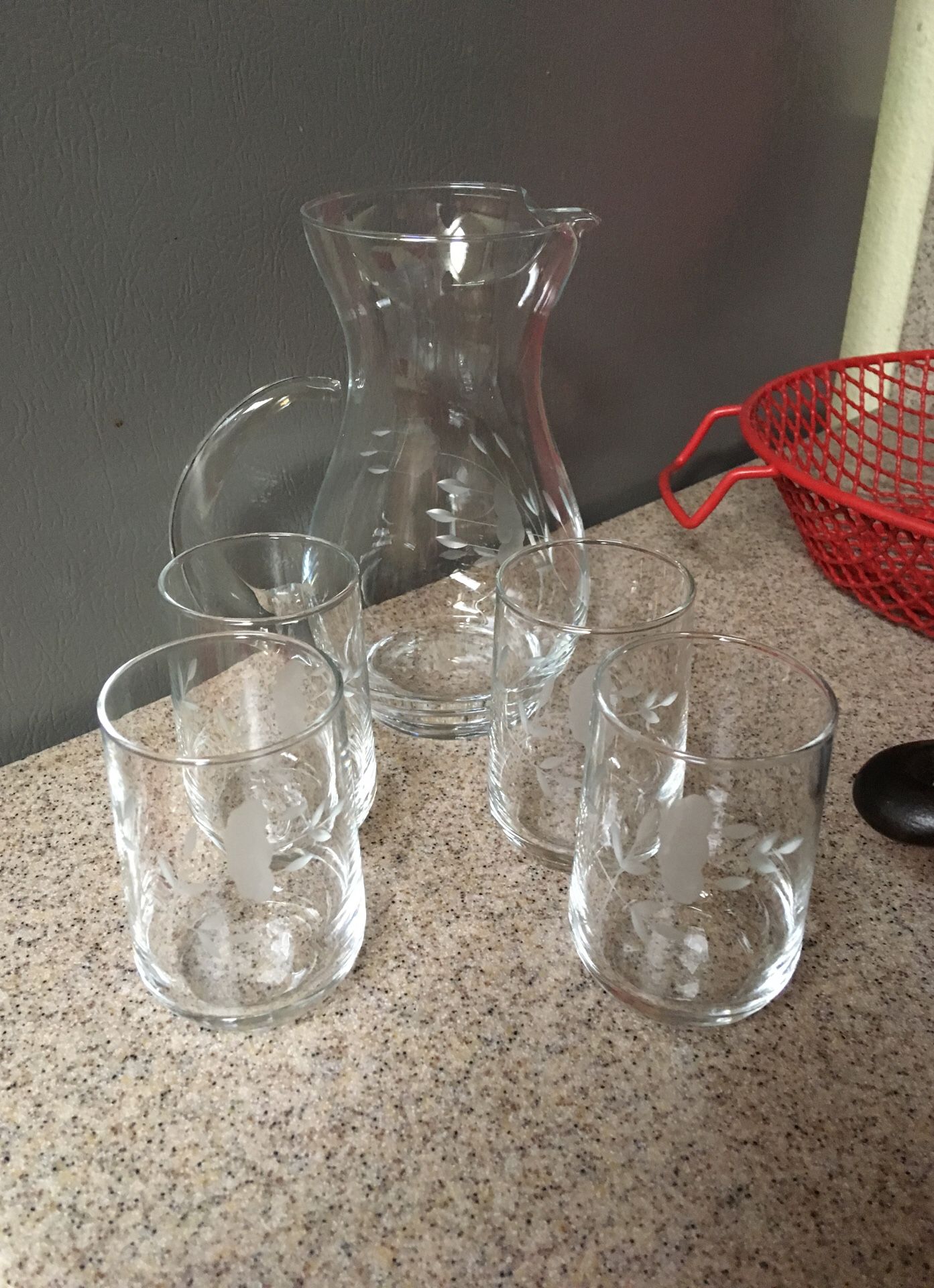 Princess house small picture and juice glasses