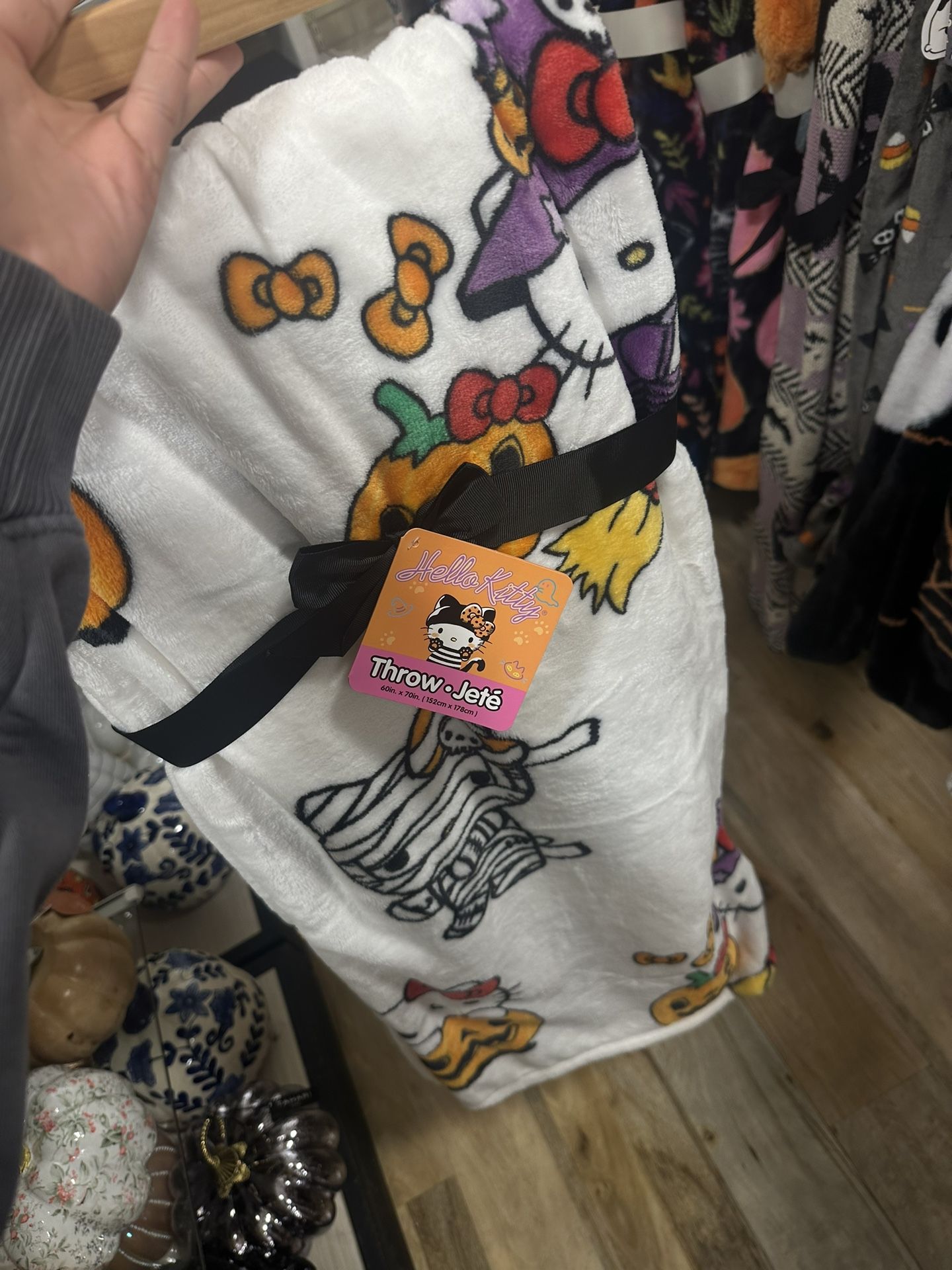 hello kitty halloween blanket