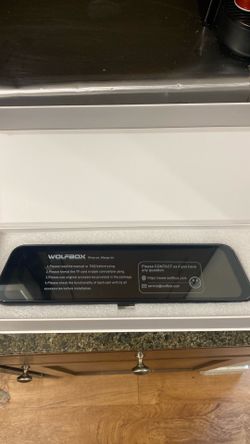 WOLFBOX G900Pro 12MP WiFi Touch Screen Rear View Mirror Dash Cam Smart Mirror