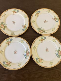 Antique Hand Painted Japanese Dinner Plate