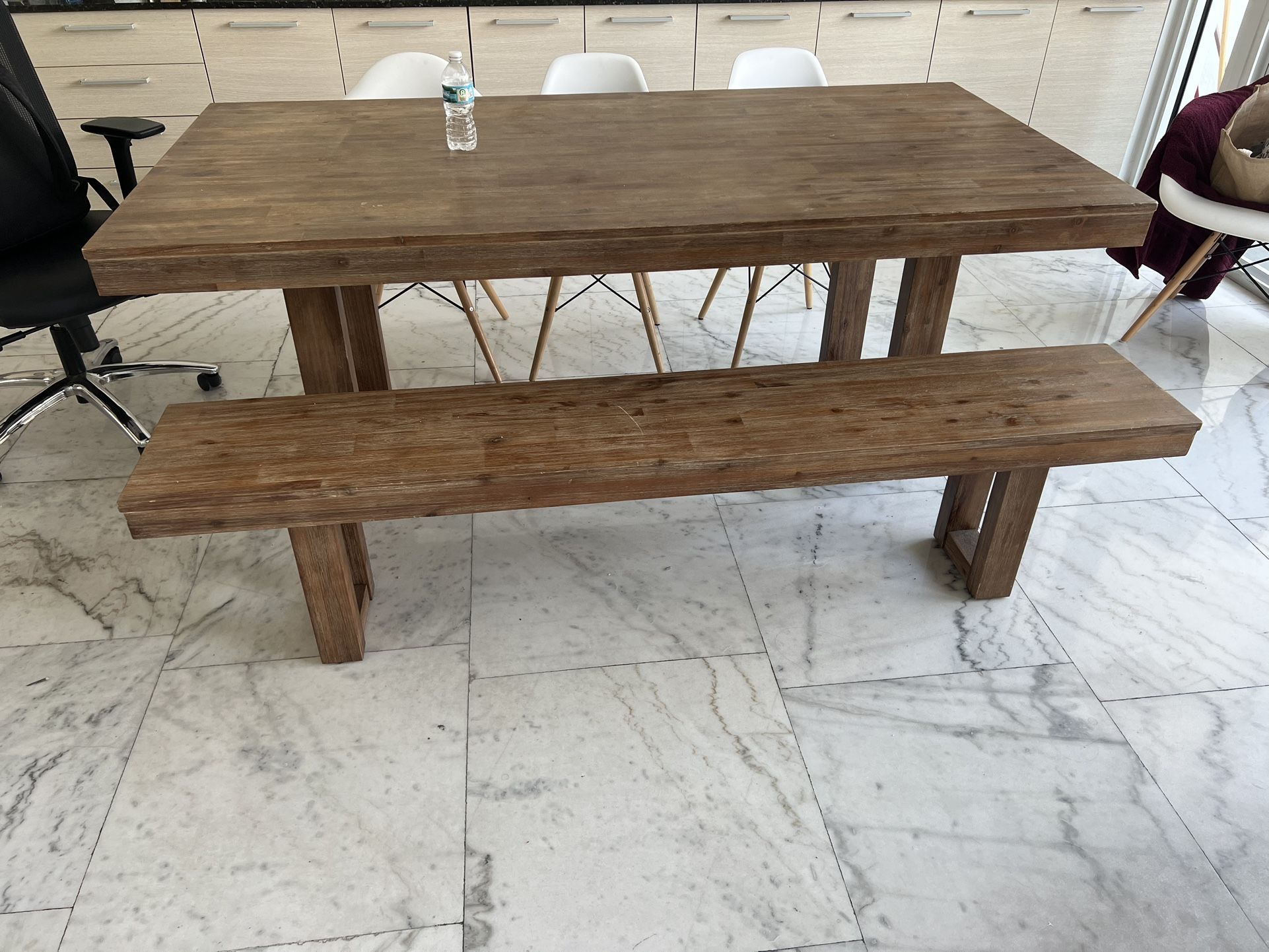 Coaster Furniture Table And Bench Set
