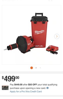 M18 FUEL 18-Volt Lithium-Iron Cordless Plumbing Drain Snake Auger Kit with w/ CABLE DRIVE & 5/16 in. x 35 ft. Cable