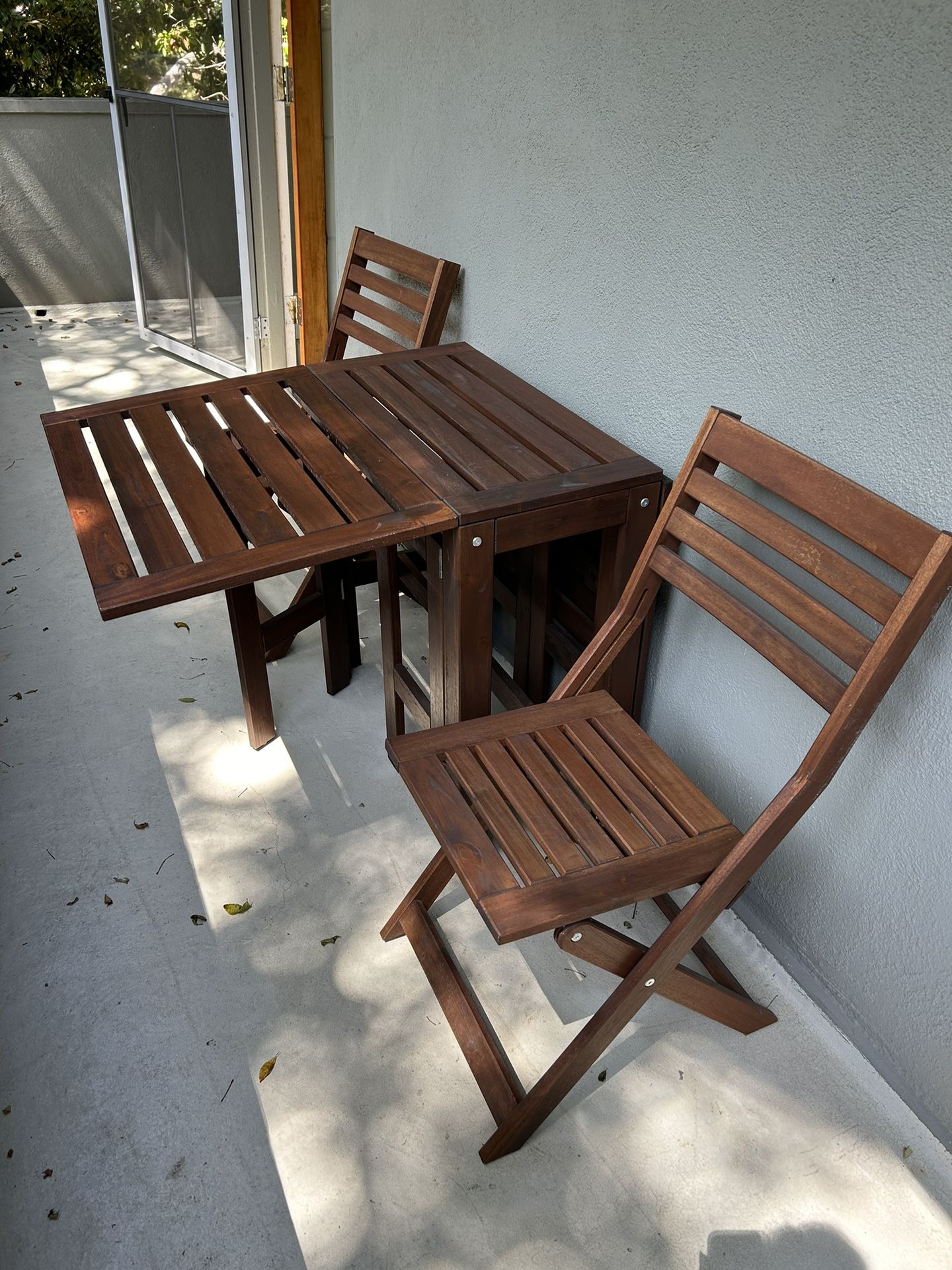 Lovely Wood Outdoor Bistro Table and Chairs - Ikea 2023