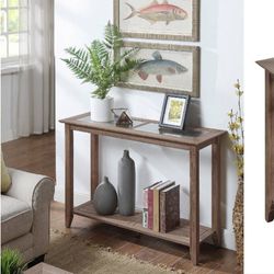 Modern New High Quality Wooden Console Table with Tempered Glass Top
