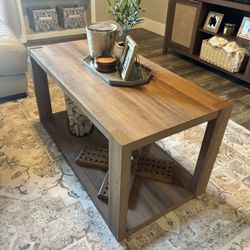 Wood And Modern Coffee Table 