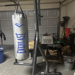 Everlast 80Lb Punching Bag And Stand 