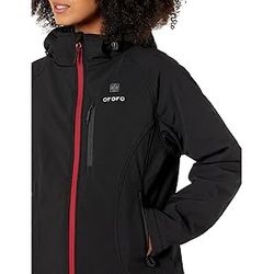 ORORO Classic Heated Jacket (Black with Red Zipper) SAVE $70.00