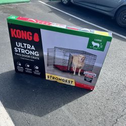 KONG Ultra-Strong Double Door Wire Dog Crate 