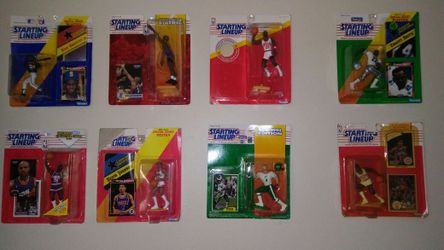 Starting Lineup sports figures& Shaq Rookie year collector toy