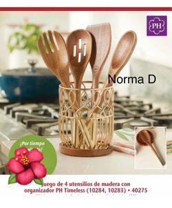 Juego de 4 utensilios y organizador nuevos en sus cajas 🌺 princess house 🌺