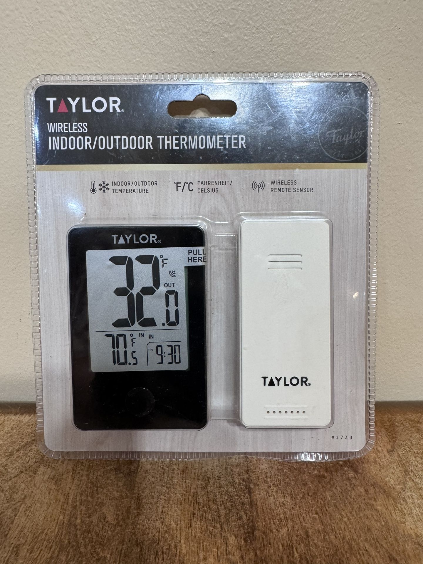 Taylor Wireless Indoor/Outdoor Thermometer – Brand New, Sealed