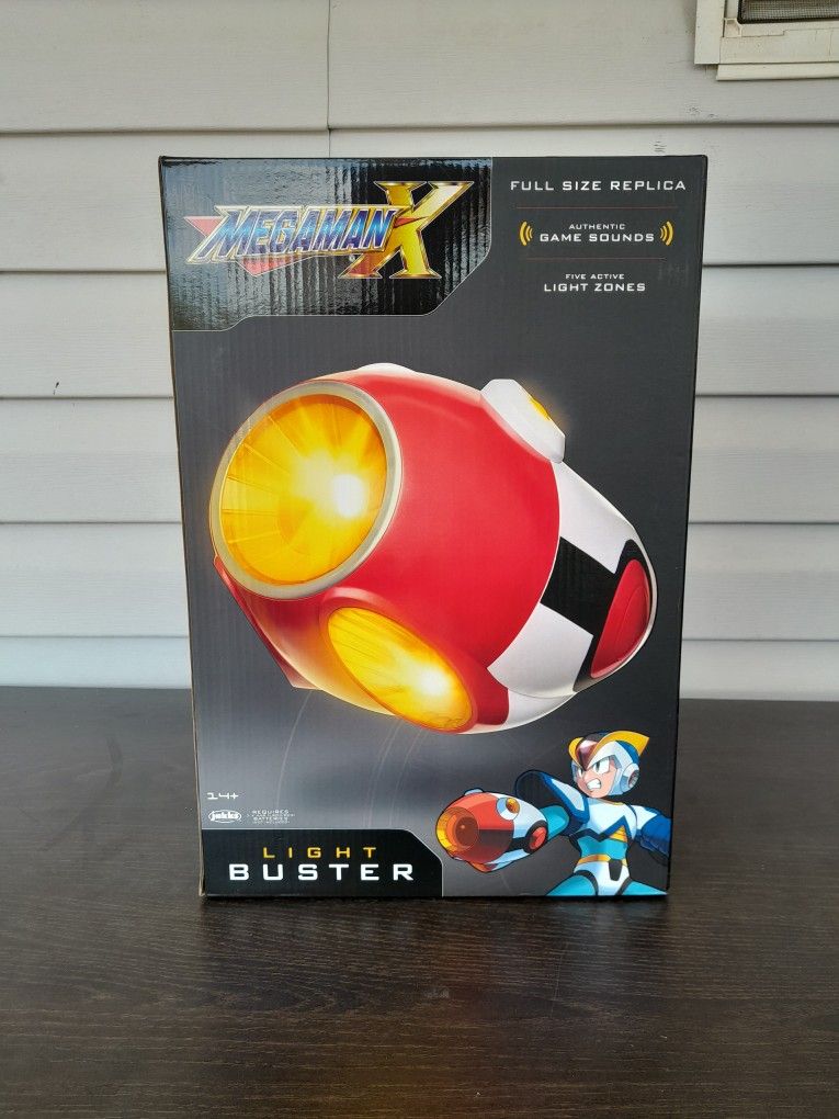 Jakks Pacific Mega Man x Full Size Replica Light Buster w/ Sound Effects