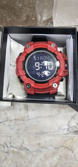 New Activa Invicta Kadron X Digital Men's Watch 53mm, Red/Black NWT Water Resistant 