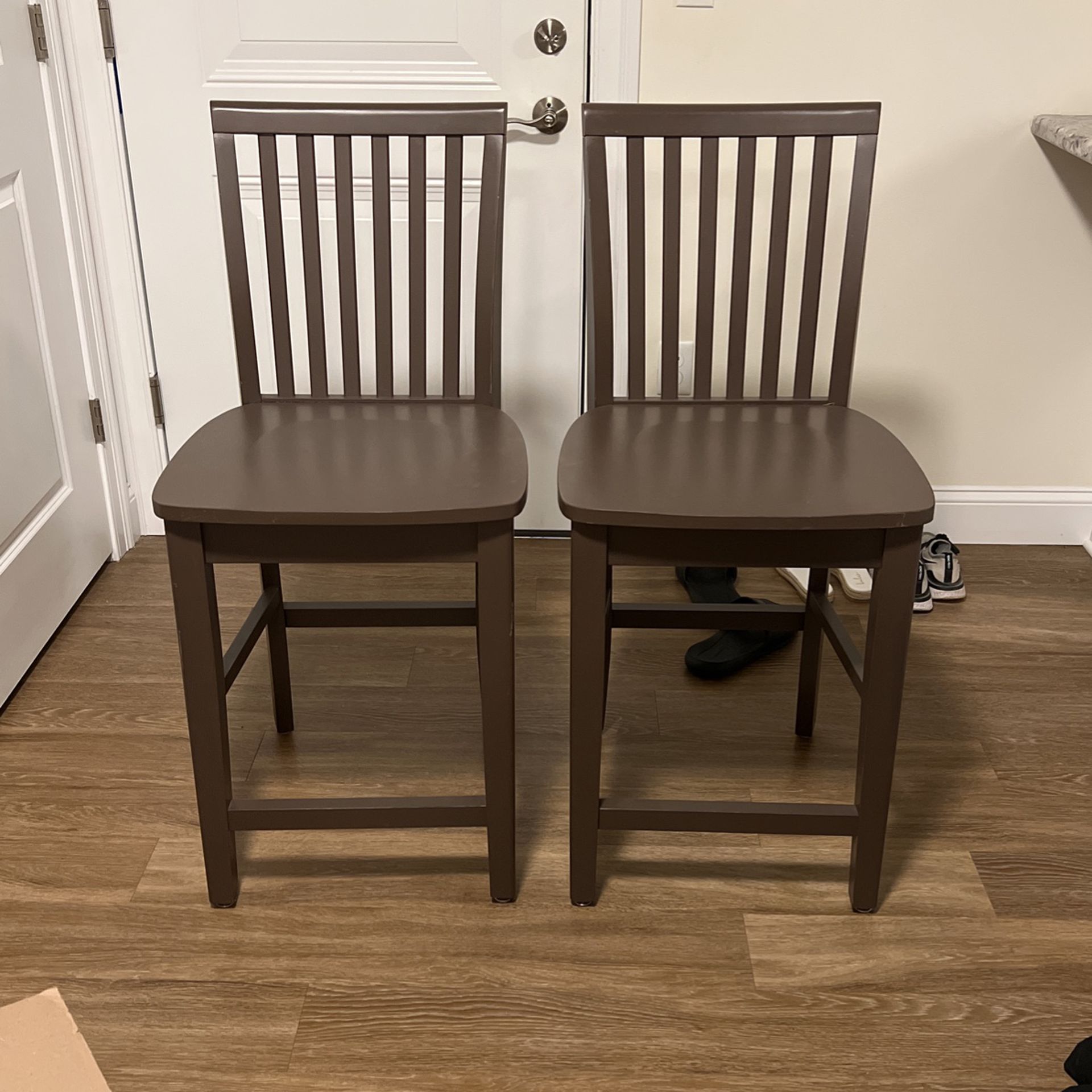 Two Tall Kitchen/dining Chairs 